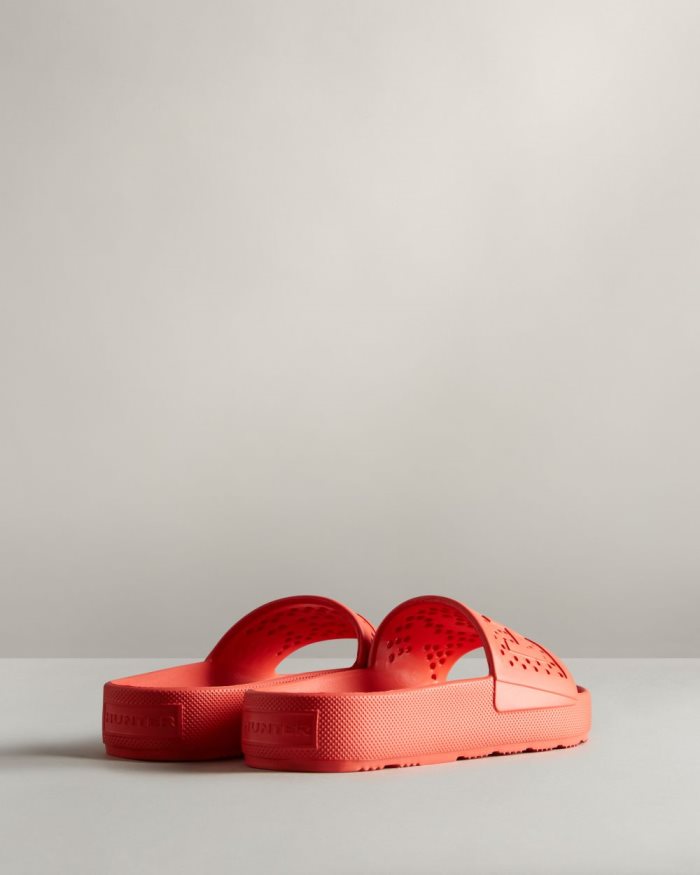 Red Men's Hunter Lightweight Moulded Slides | 3G8HlnwU