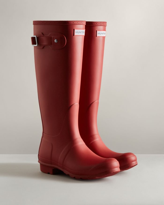 Red Women's Hunter Original Tall Rain Boots | ZfxSYQ4j