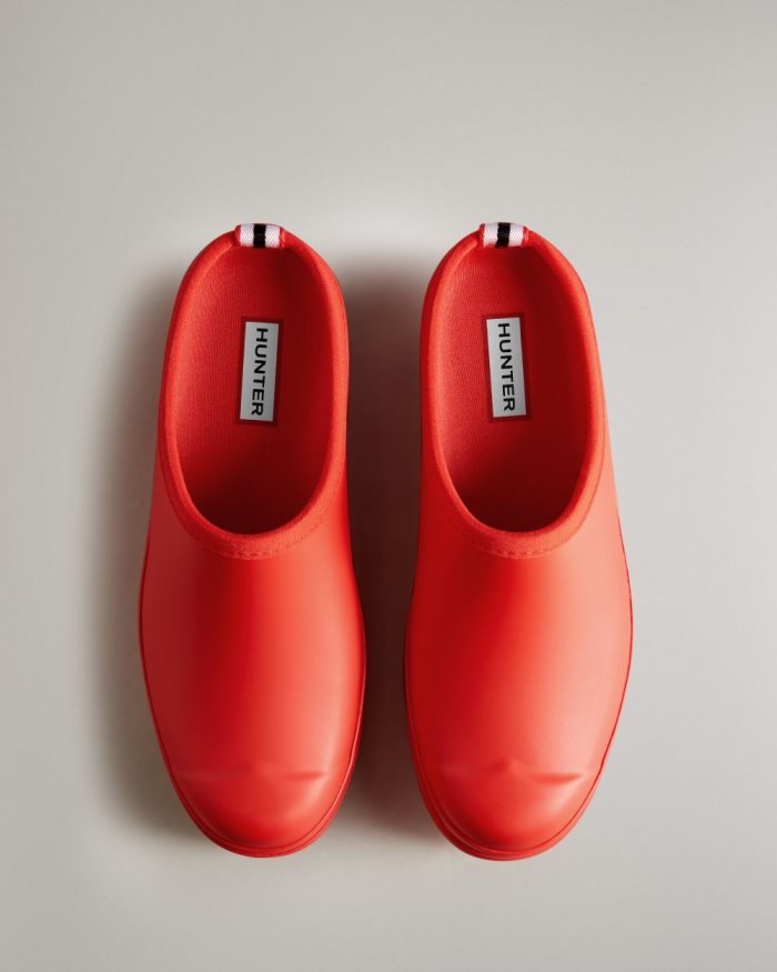 Red Women's Hunter Play Clogs | iBcSycAZ