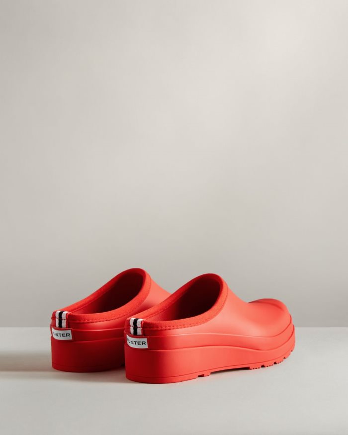 Red Women's Hunter Play Clogs | iBcSycAZ