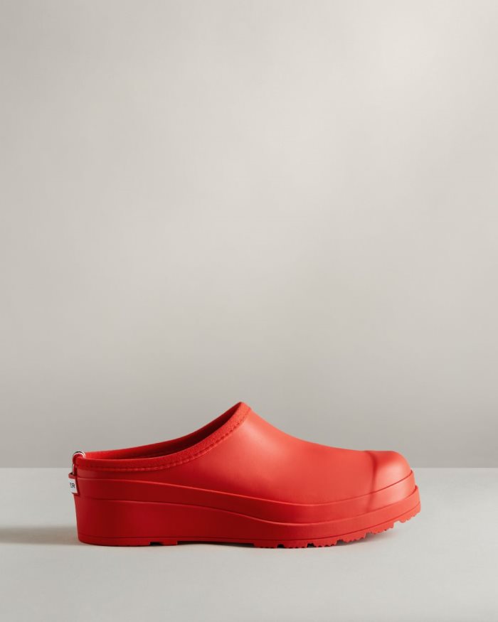 Red Women's Hunter Play Clogs | iBcSycAZ