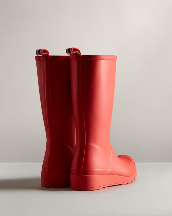 Red Women's Hunter Play Tall Rain Boots | L9AlpCmM