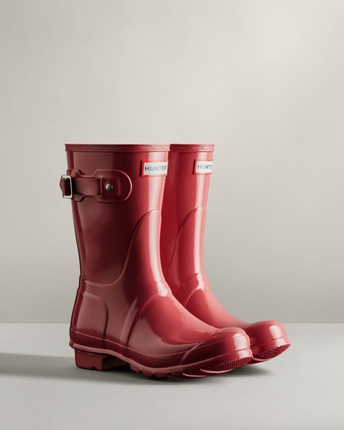 Rose Women's Hunter Original Short Gloss Rain Boots | V2lIizln