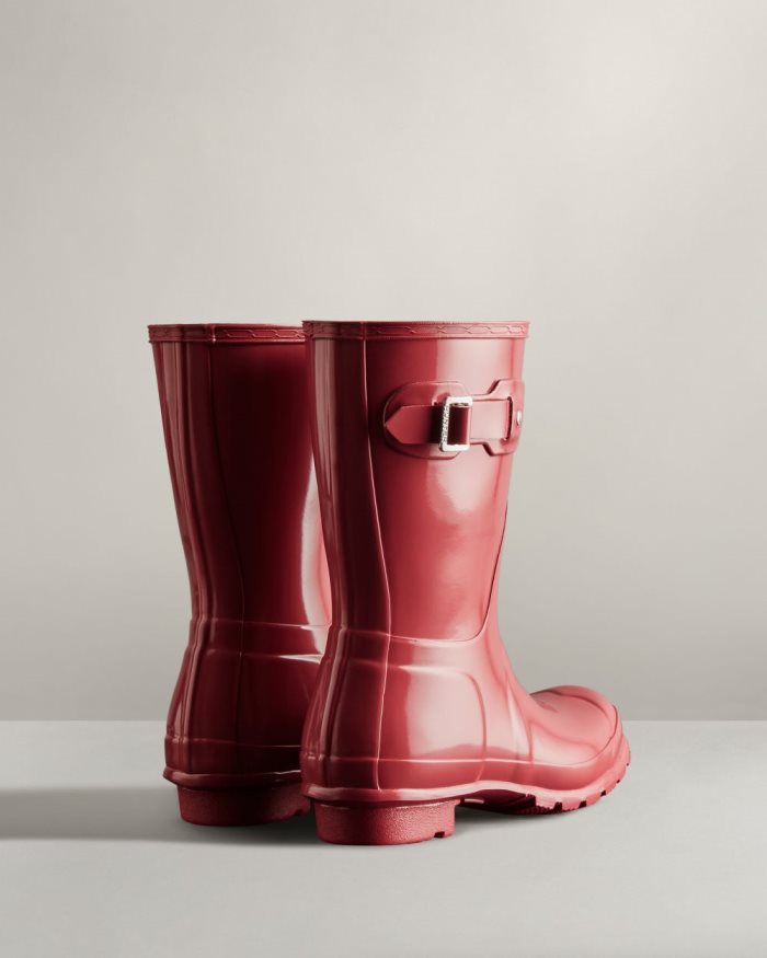 Rose Women's Hunter Original Short Gloss Rain Boots | V2lIizln