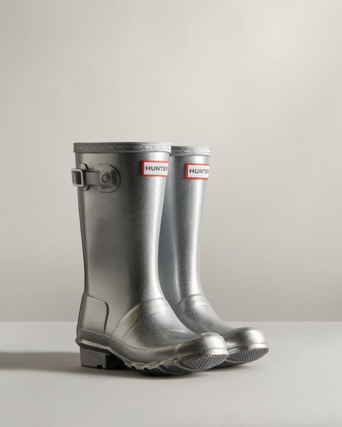 Silver Kids' Hunter Cosmic Rain Boots | FfXICjlA