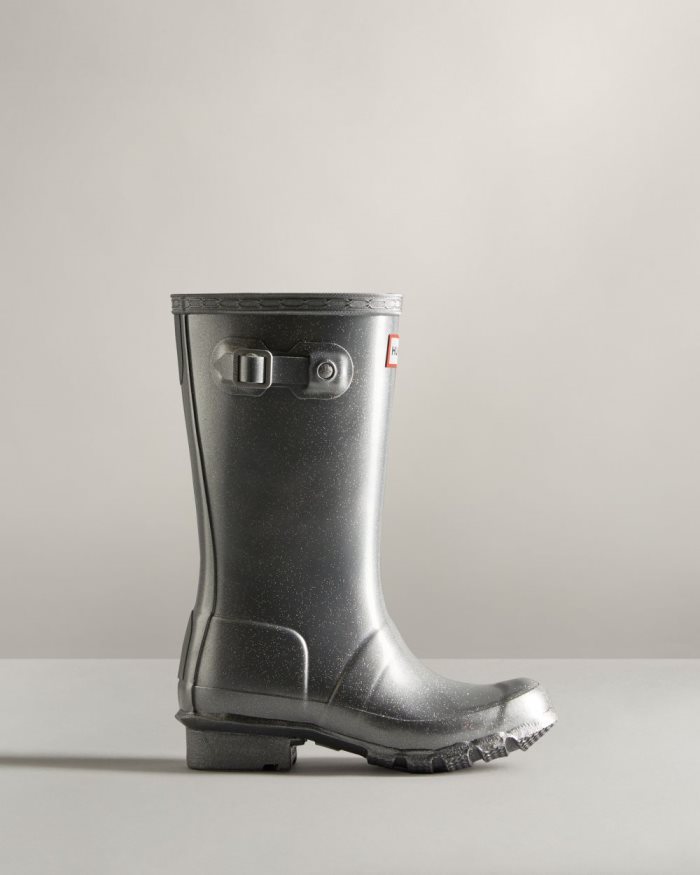 Silver Kids' Hunter Cosmic Rain Boots | FfXICjlA