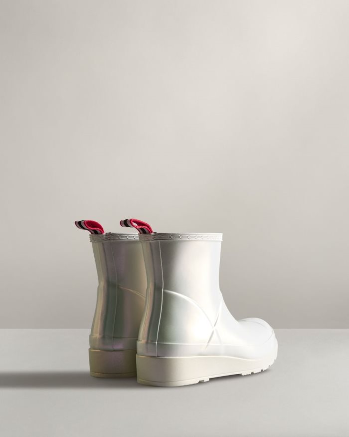 Silver Women's Hunter Play Short Nebula Rain Boots | 0fLqEtpQ