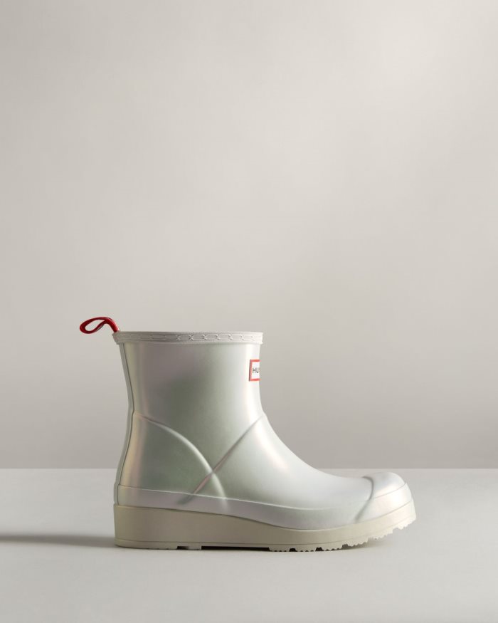 Silver Women's Hunter Play Short Nebula Rain Boots | 0fLqEtpQ