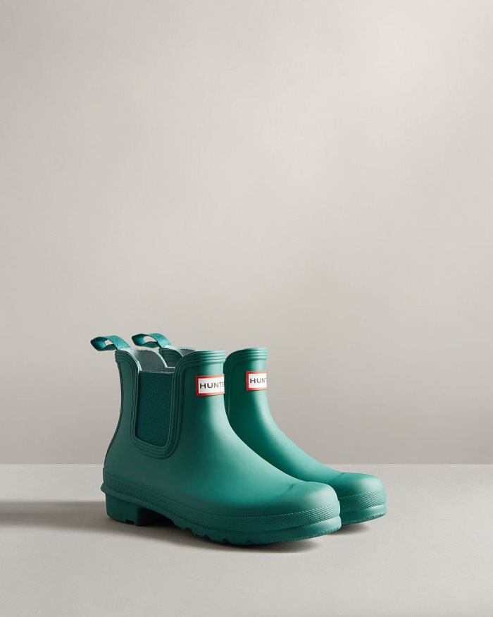 Turquoise Women's Hunter Original Chelsea Boots | aJw5AALY