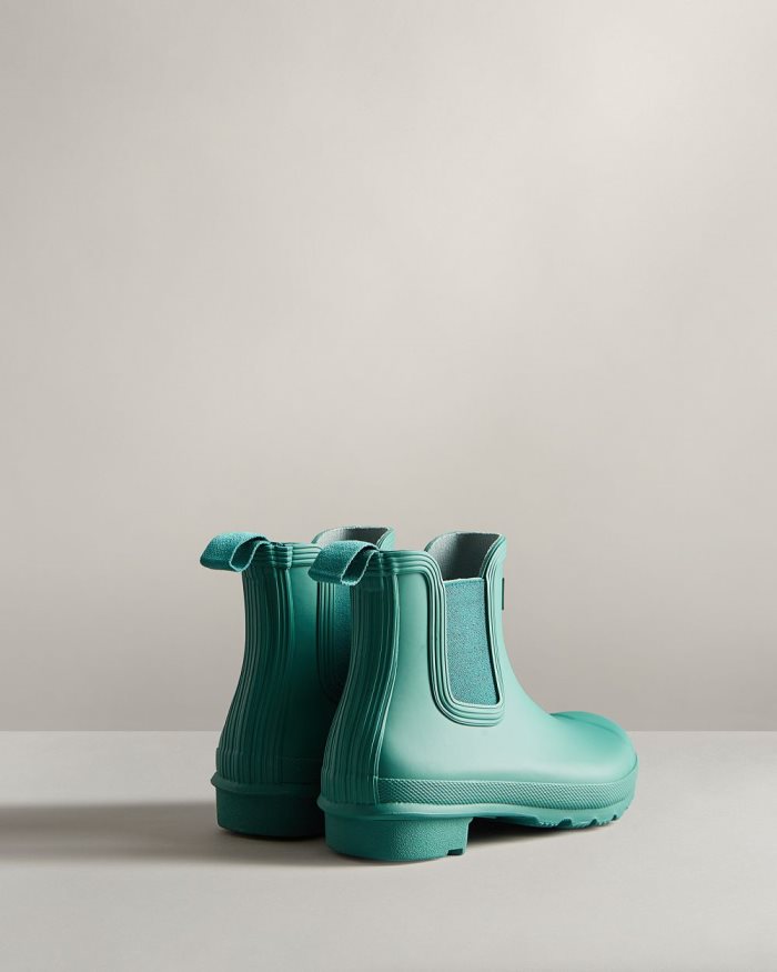 Turquoise Women's Hunter Original Chelsea Boots | aJw5AALY