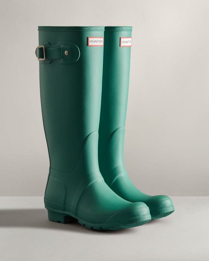 Turquoise Women's Hunter Original Tall Rain Boots | KcWRhZbQ