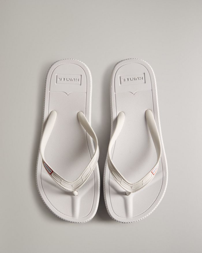 White Women\'s Hunter Original Flip Flops | wxtlHU9p