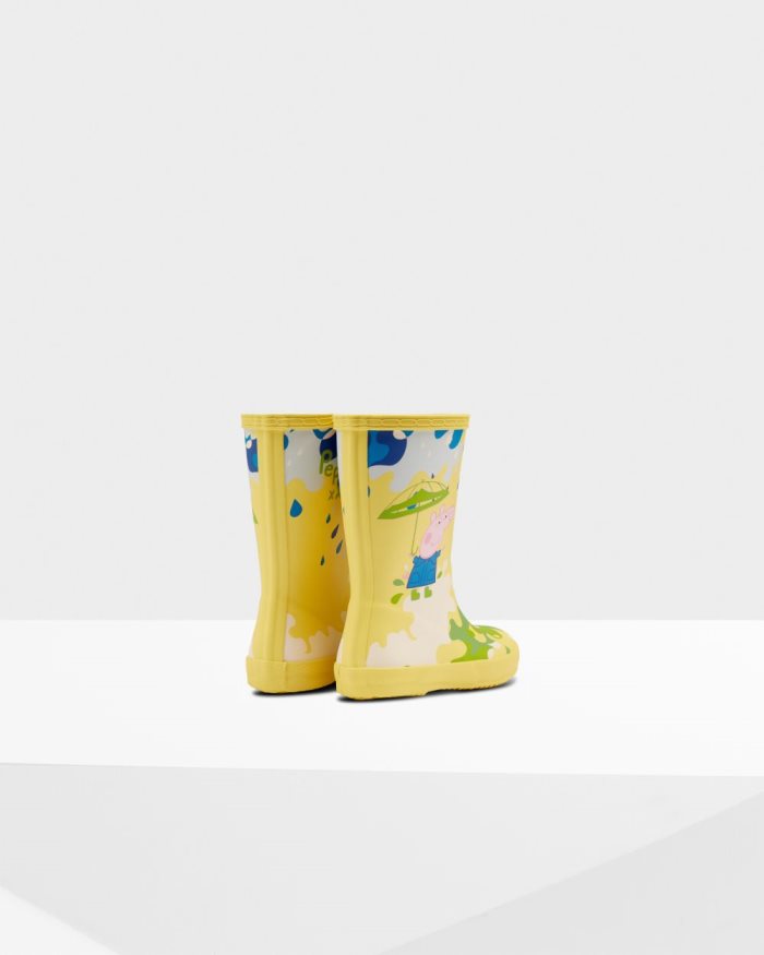 Yellow Kids' Hunter First Peppa Pig Muddy Puddles Rain Boots | yf2QxiAi