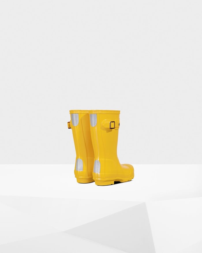 Yellow Kids' Hunter Original Gloss Boots | S1UqPPKy