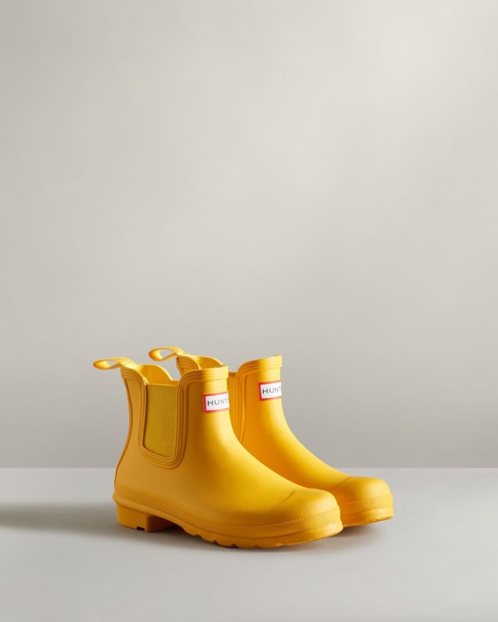 Yellow Women's Hunter Original Chelsea Boots | UthRbWr7