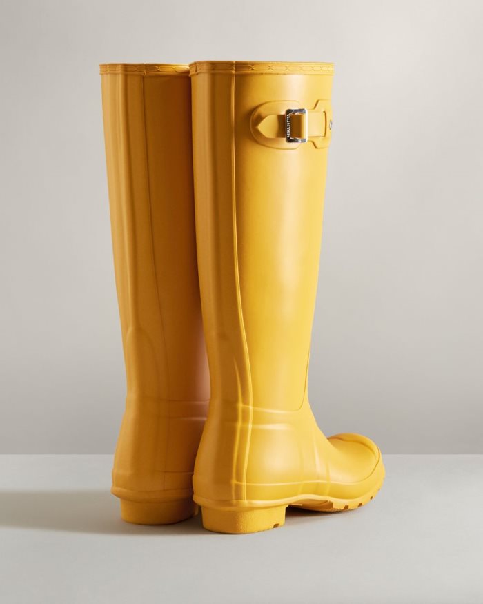 Yellow Women's Hunter Original Tall Rain Boots | 0hFyksRR